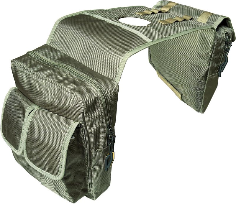 Larswon Universal Water-resistant ATV Tank Bag - Heavy-Duty Motorcycle Saddle Storage Compatible with Sportsman, Grizzly, KingQuad & Most ATV/UTV/Snowmobile AccessoriesArmy Green - Image 3